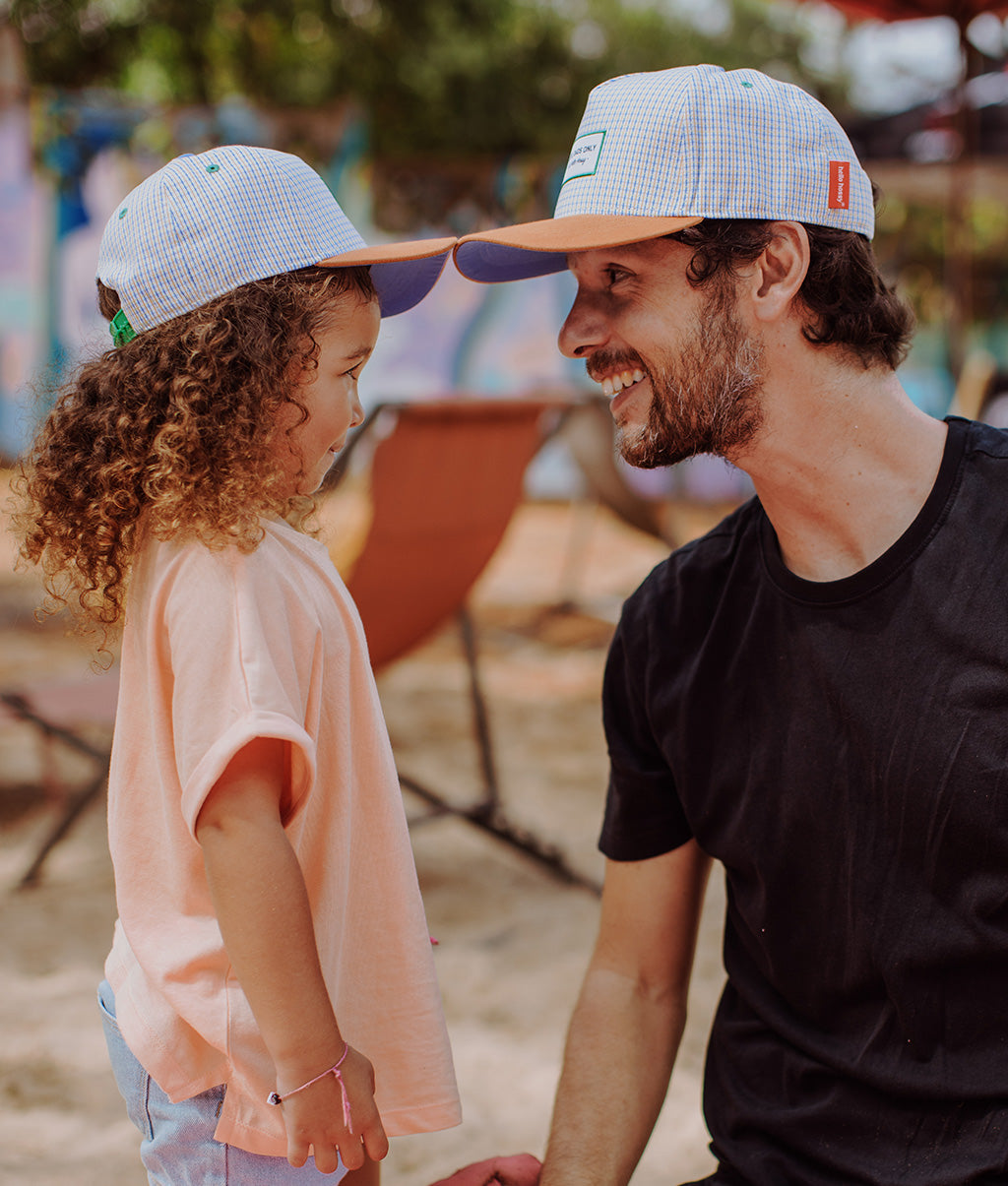 Casquette Parents-Enfants Vichy, visière courbée, matchy-matchy, éco-responsable, dès 9 mois, Cool Kids Only !