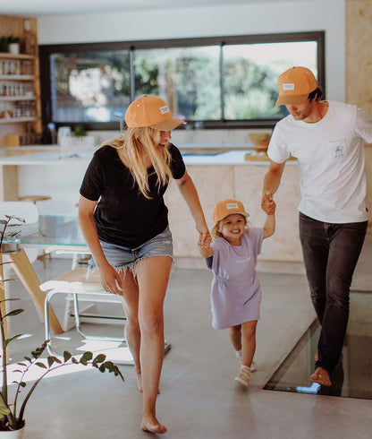 Casquette Parents-Enfants Mini Tan, visière courbée, matchy-matchy, 100% coton biologique, dès 9 mois, Cool Kids Only !