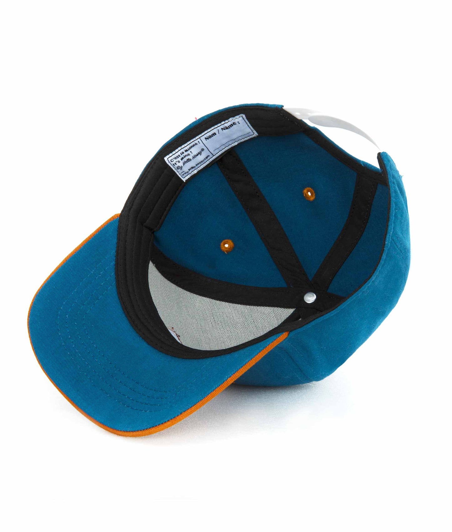 Casquette Enfants Mini Duck Blue, visière courbée, 100% coton biologique, certifiée Oeko-Tex, dès 9 mois, Cool Kids Only !