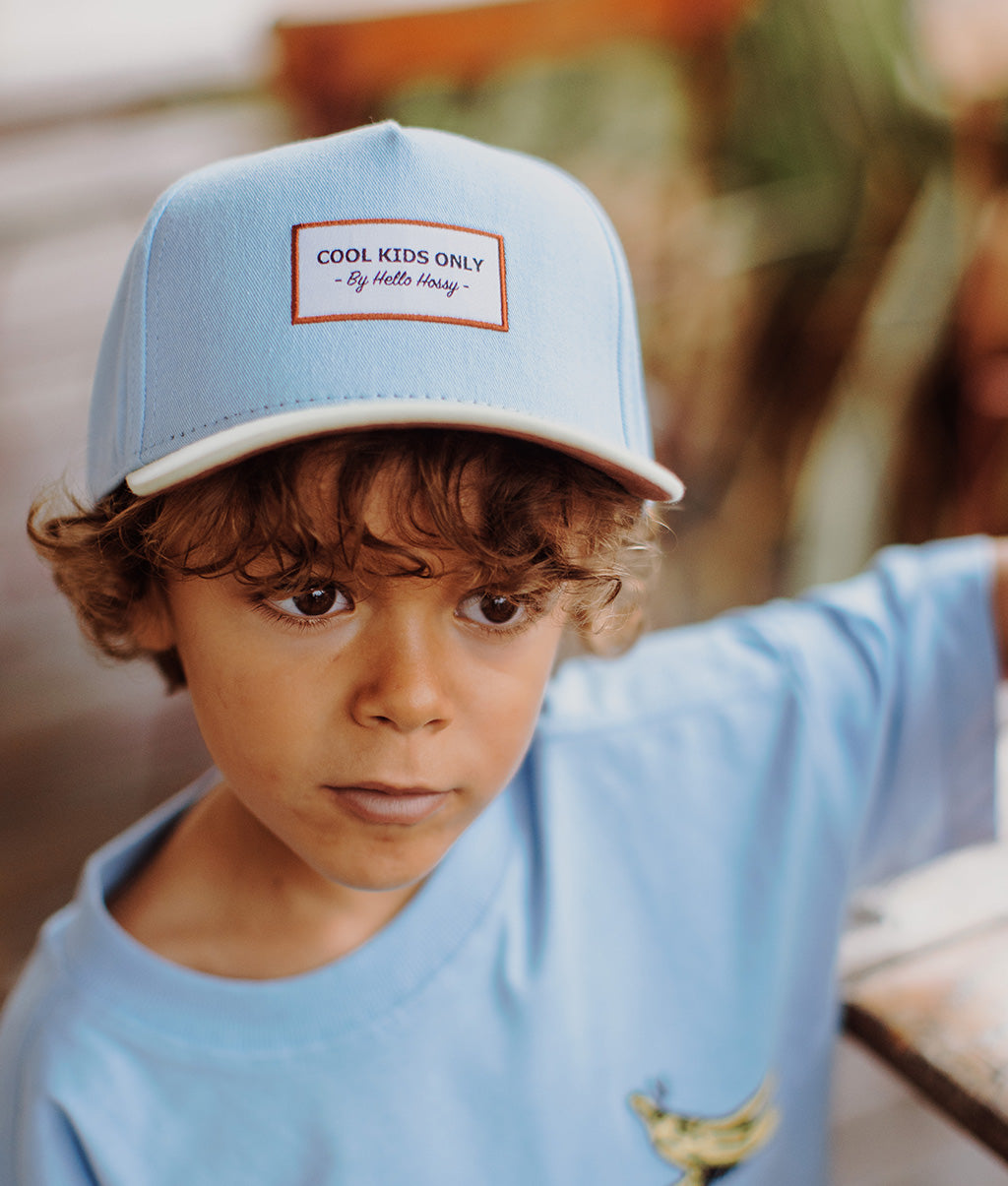 Casquette Enfants Mini Water, visière courbée, 100% coton biologique, certifiée Oeko-Tex, dès 9 mois, Cool Kids Only !