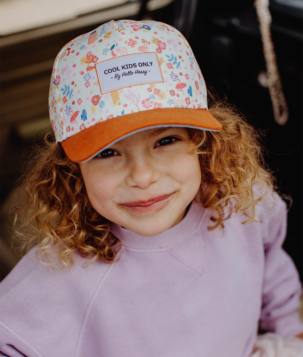 Casquette Enfants Dried Flowers, visière courbée, éco-responsable, certifiée Oeko-Tex, dès 9 mois, Cool Kids Only !