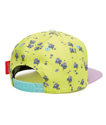 Casquette Enfants Lemon Flowers, visière plate, éco-responsable, certifiée Oeko-Tex, dès 9 mois, Cool Kids Only !