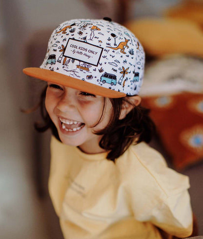 Casquette Enfants Aussie, visière plate, éco-responsable, certifiée Oeko-Tex, dès 9 mois, Cool Kids Only !