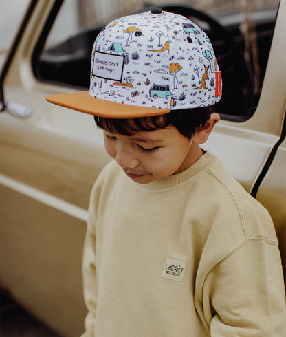 Casquette Enfants Aussie, visière plate, éco-responsable, certifiée Oeko-Tex, dès 9 mois, Cool Kids Only !