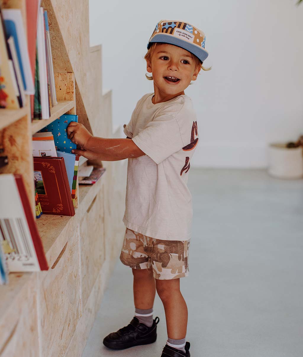 Casquette Enfants Patchwork, visière plate, éco-responsable, certifiée Oeko-Tex, dès 9 mois, Cool Kids Only !