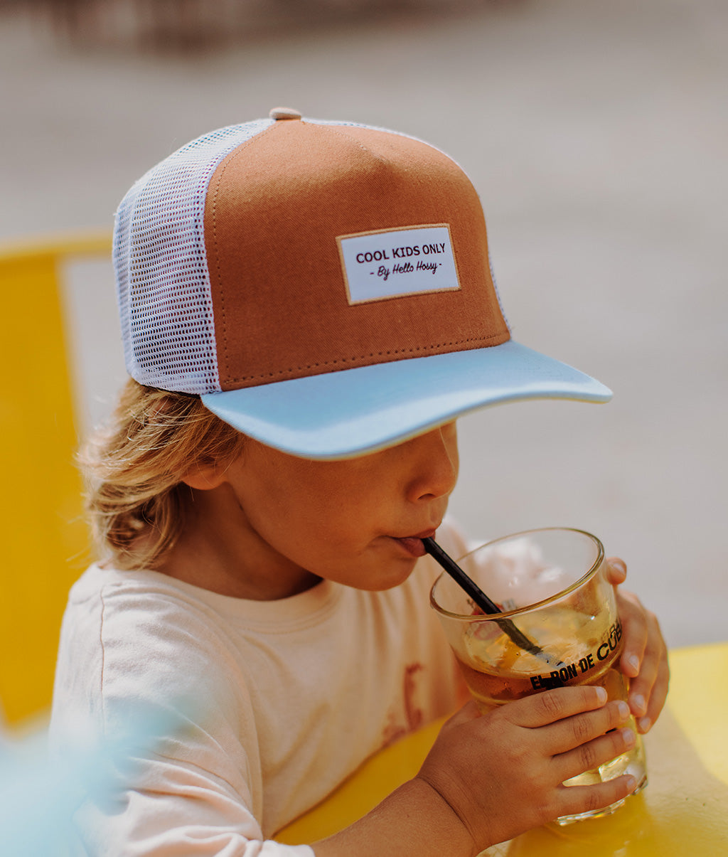 Casquette Enfants Mini Lake, style Trucker, éco-responsable, certifiée Oeko-Tex, dès 9 mois, Cool Kids Only !