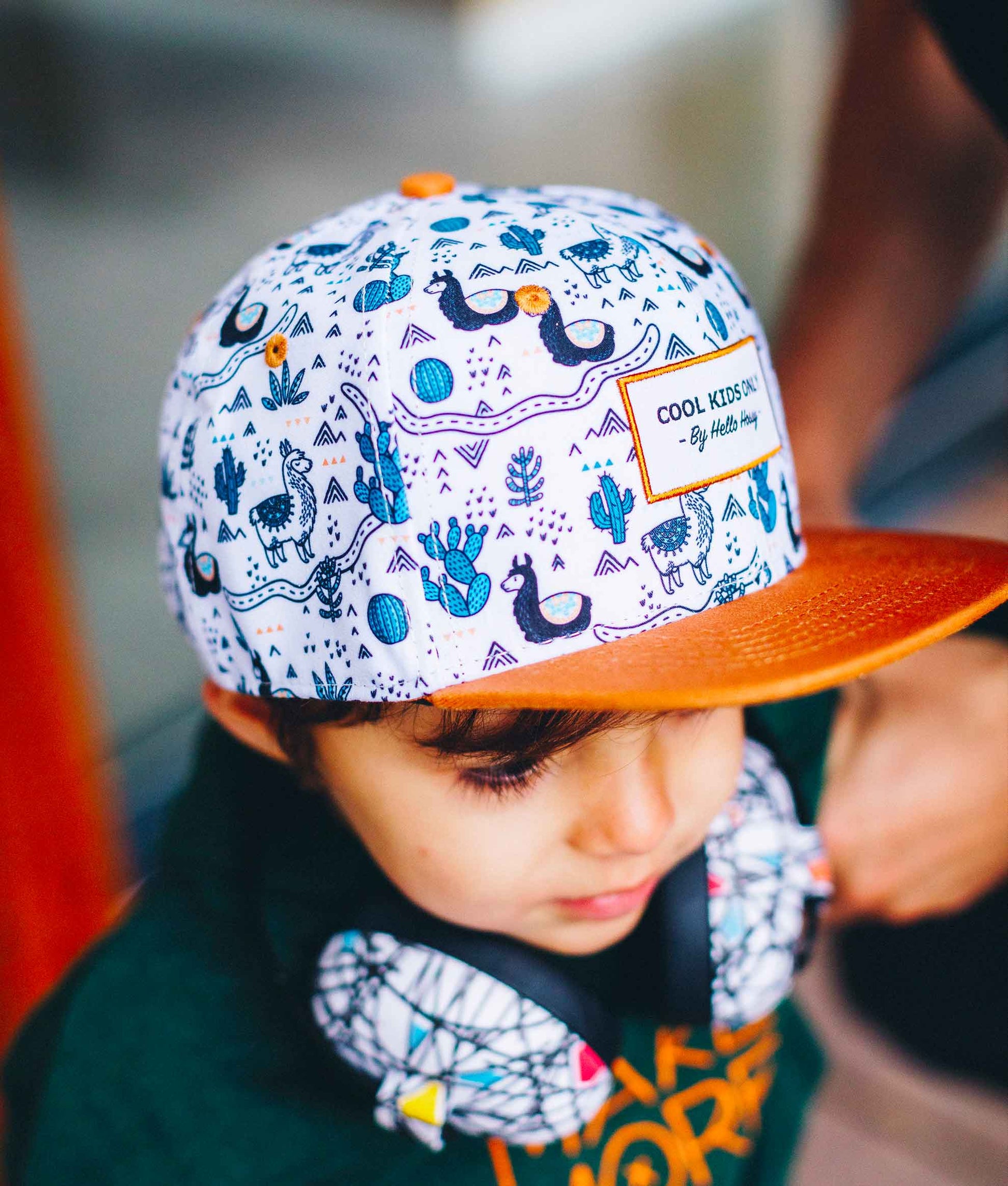 Casquette Enfants Lama, visière plate, éco-responsable, certifiée Oeko-Tex, dès 9 mois, Cool Kids Only !