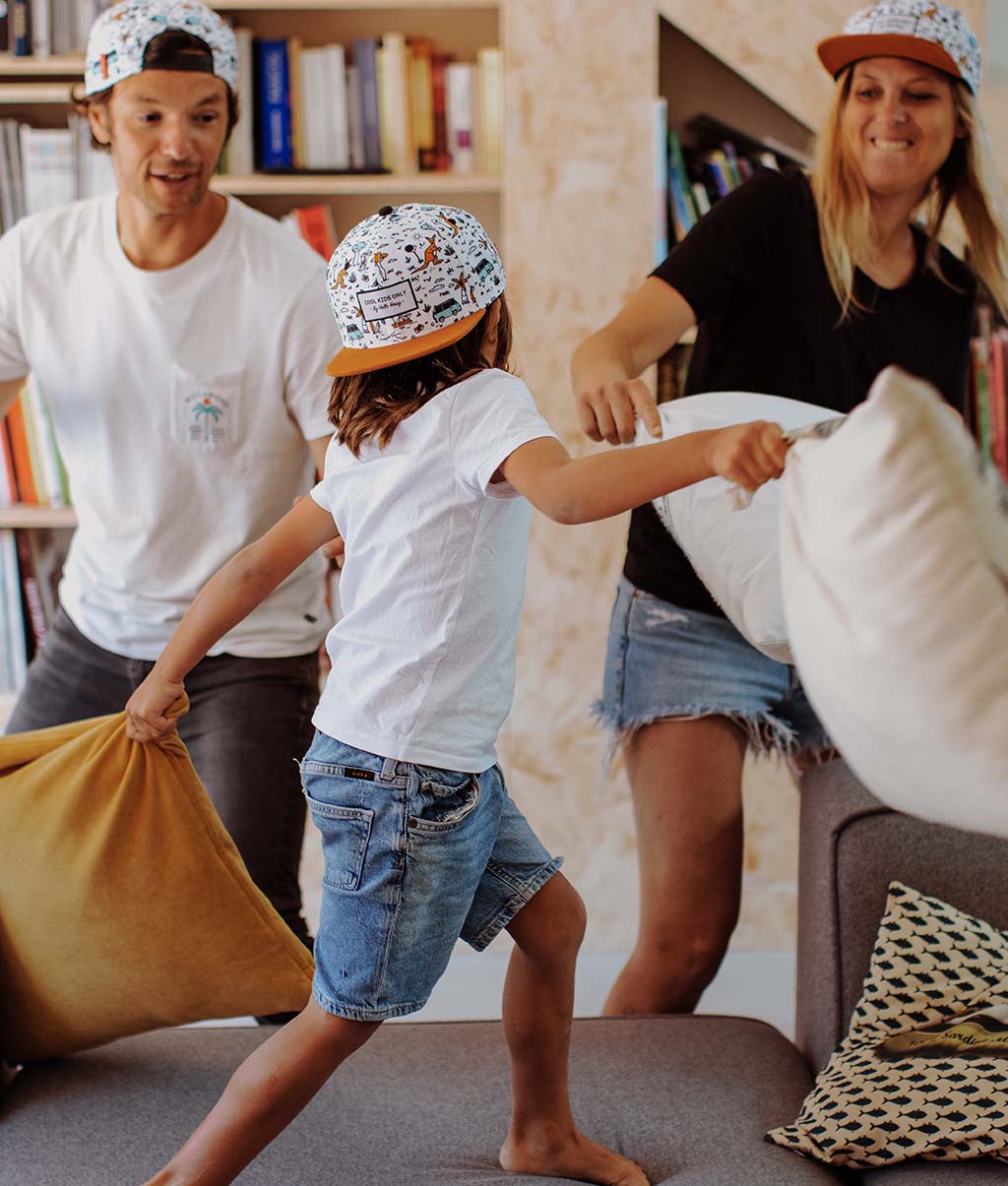 Casquette Parents-Enfants Aussie, visière plate, matchy-matchy, éco-responsable, dès 9 mois, Cool Kids Only !