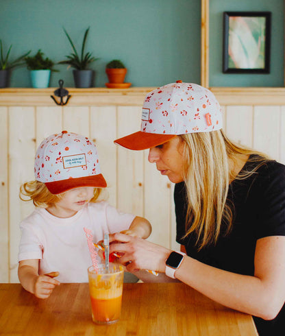 Casquette Parents-Enfants Vintage Flowers, visière courbée, matchy-matchy, éco-responsable, dès 9 mois, Cool Kids Only !