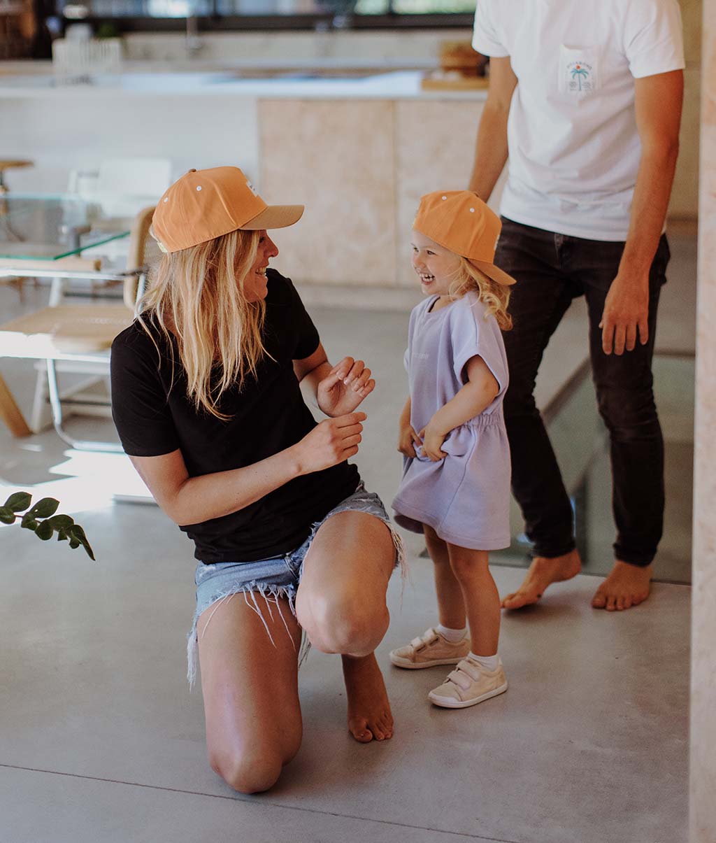 Casquette Parents-Enfants Mini Tan, visière courbée, matchy-matchy, 100% coton biologique, dès 9 mois, Cool Kids Only !