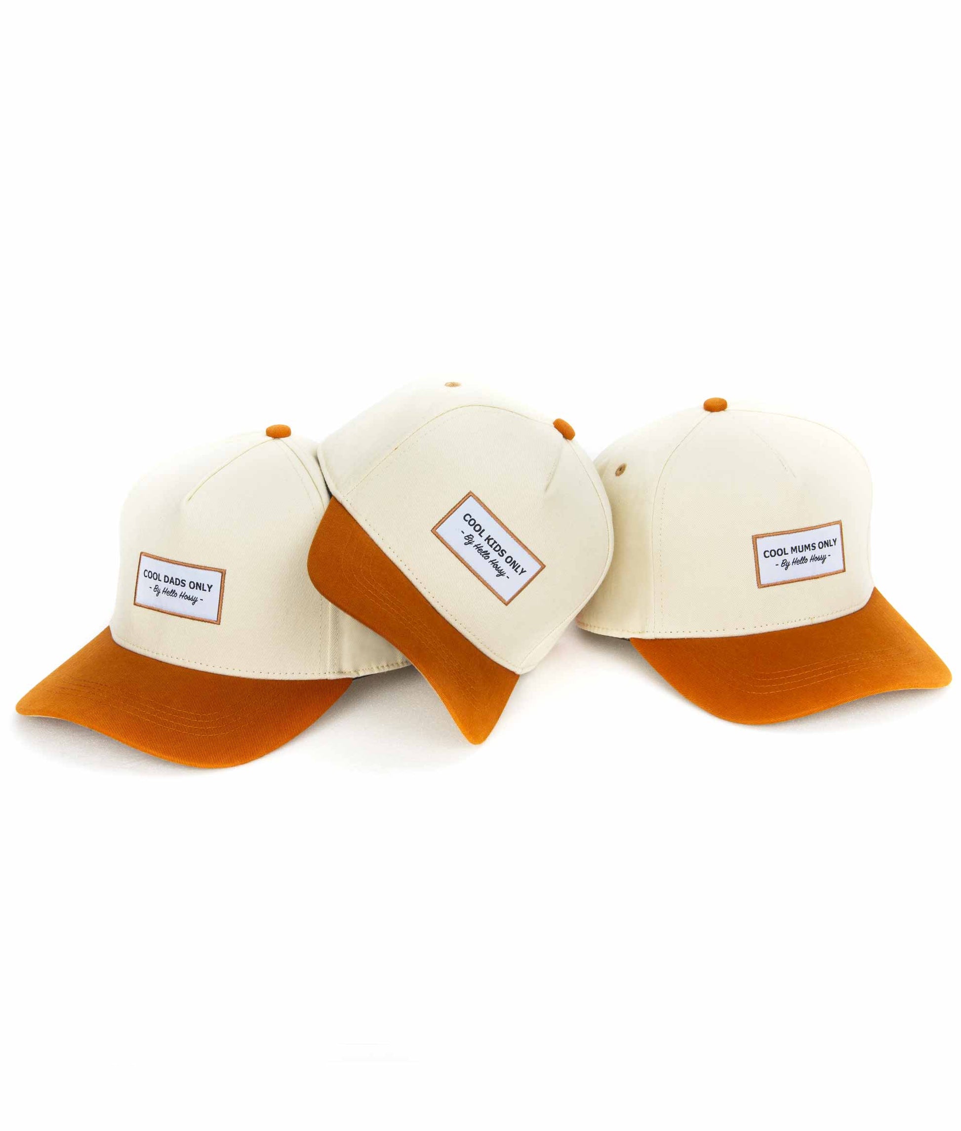 Casquette Parents-Enfants Mini Beige, visière courbée, matchy-matchy, 100% coton biologique, dès 9 mois, Cool Kids Only !