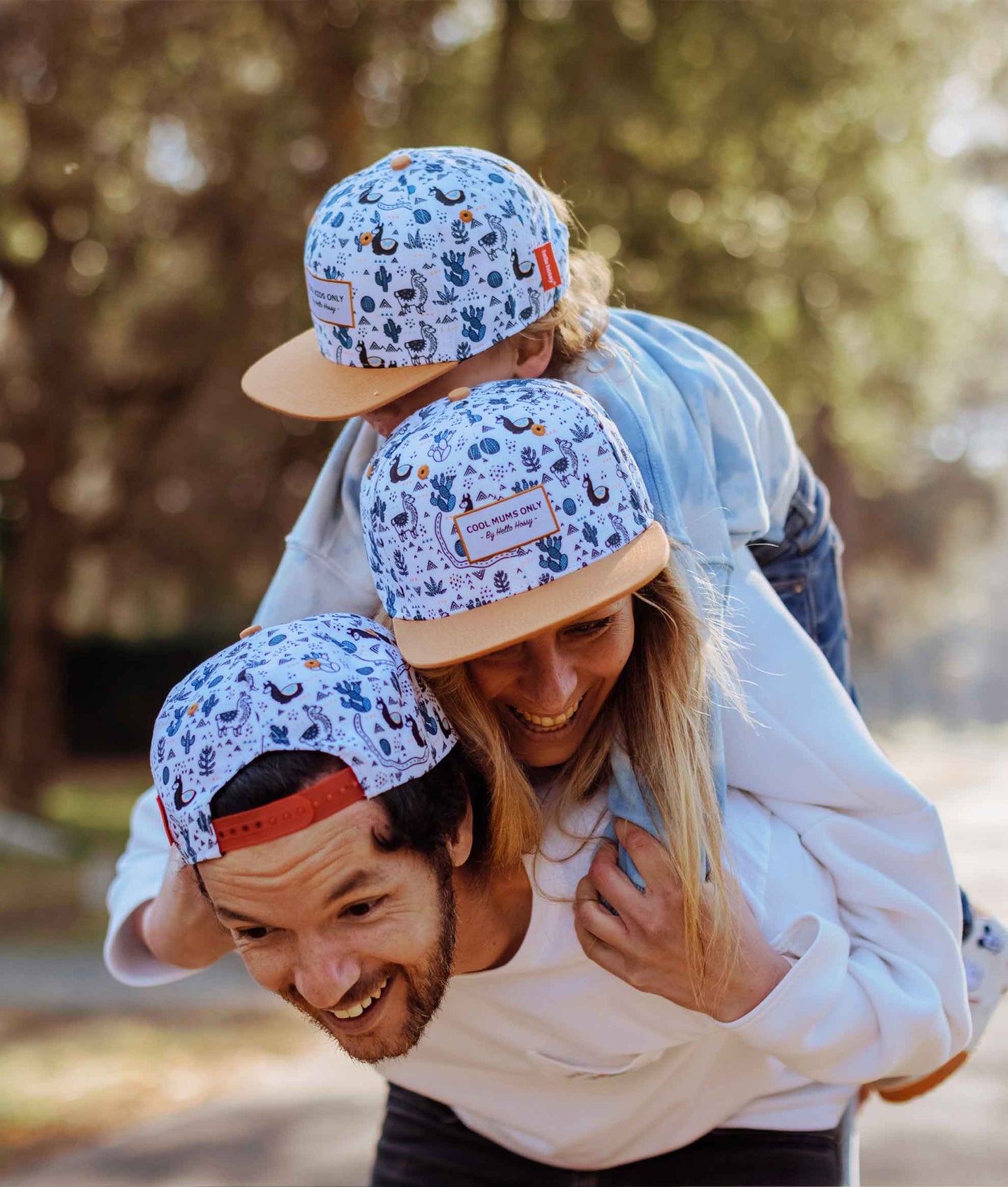 Casquette Parents-Enfants Lama, visière plate, matchy-matchy, éco-responsable, dès 9 mois, Cool Kids Only !