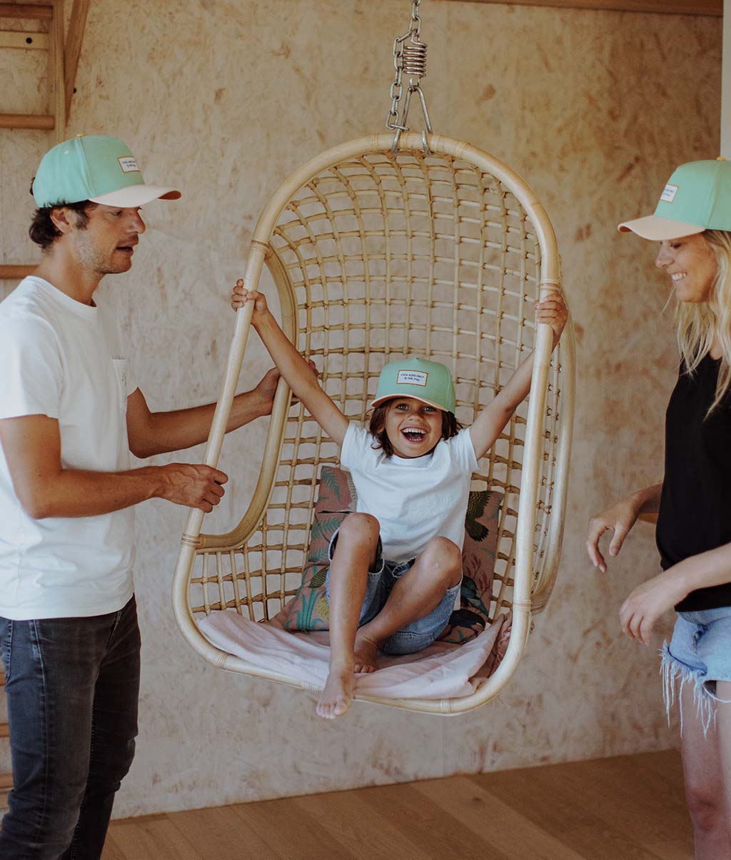 Casquette Parents-Enfants Mini Garden, visière courbée, matchy-matchy, 100% coton biologique, dès 9 mois, Cool Kids Only !