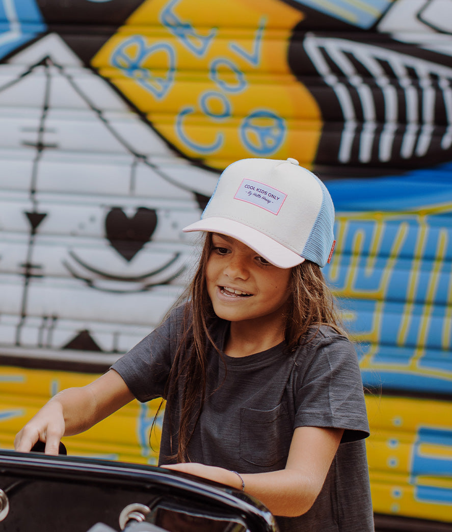 Casquette Enfants Mini Lollipop, style Trucker, éco-responsable, certifiée Oeko-Tex, dès 9 mois, Cool Kids Only !