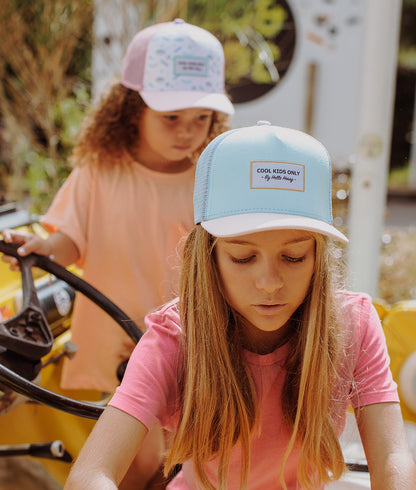 Casquette Enfants Mini Lagoon, style Trucker, éco-responsable, certifiée Oeko-Tex, dès 9 mois, Cool Kids Only !