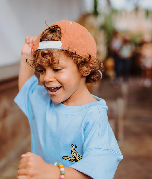 Casquette Enfants Mini Cookie, visière plate, 100% coton biologique, certifiée Oeko-Tex, dès 9 mois, Cool Kids Only !