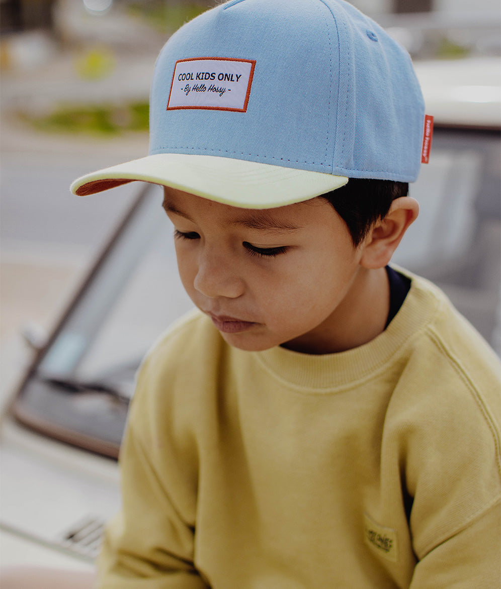 Casquette Enfants Mini Water, visière courbée, 100% coton biologique, certifiée Oeko-Tex, dès 9 mois, Cool Kids Only !