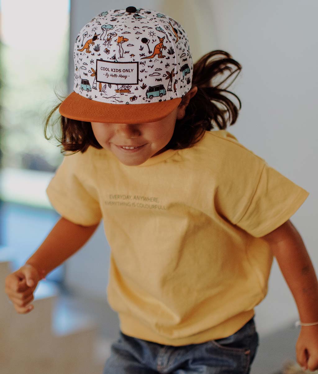 Casquette Enfants Aussie, visière plate, éco-responsable, certifiée Oeko-Tex, dès 9 mois, Cool Kids Only !