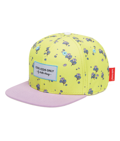 Casquette Enfants Lemon Flowers, visière plate, éco-responsable, certifiée Oeko-Tex, dès 9 mois, Cool Kids Only !