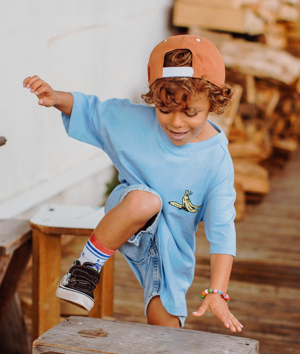 Casquette Enfants Mini Cookie, visière plate, 100% coton biologique, certifiée Oeko-Tex, dès 9 mois, Cool Kids Only !