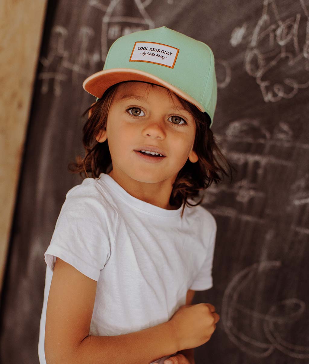 Casquette Enfants Mini Garden, visière courbée, 100% coton biologique, certifiée Oeko-Tex, dès 9 mois, Cool Kids Only !