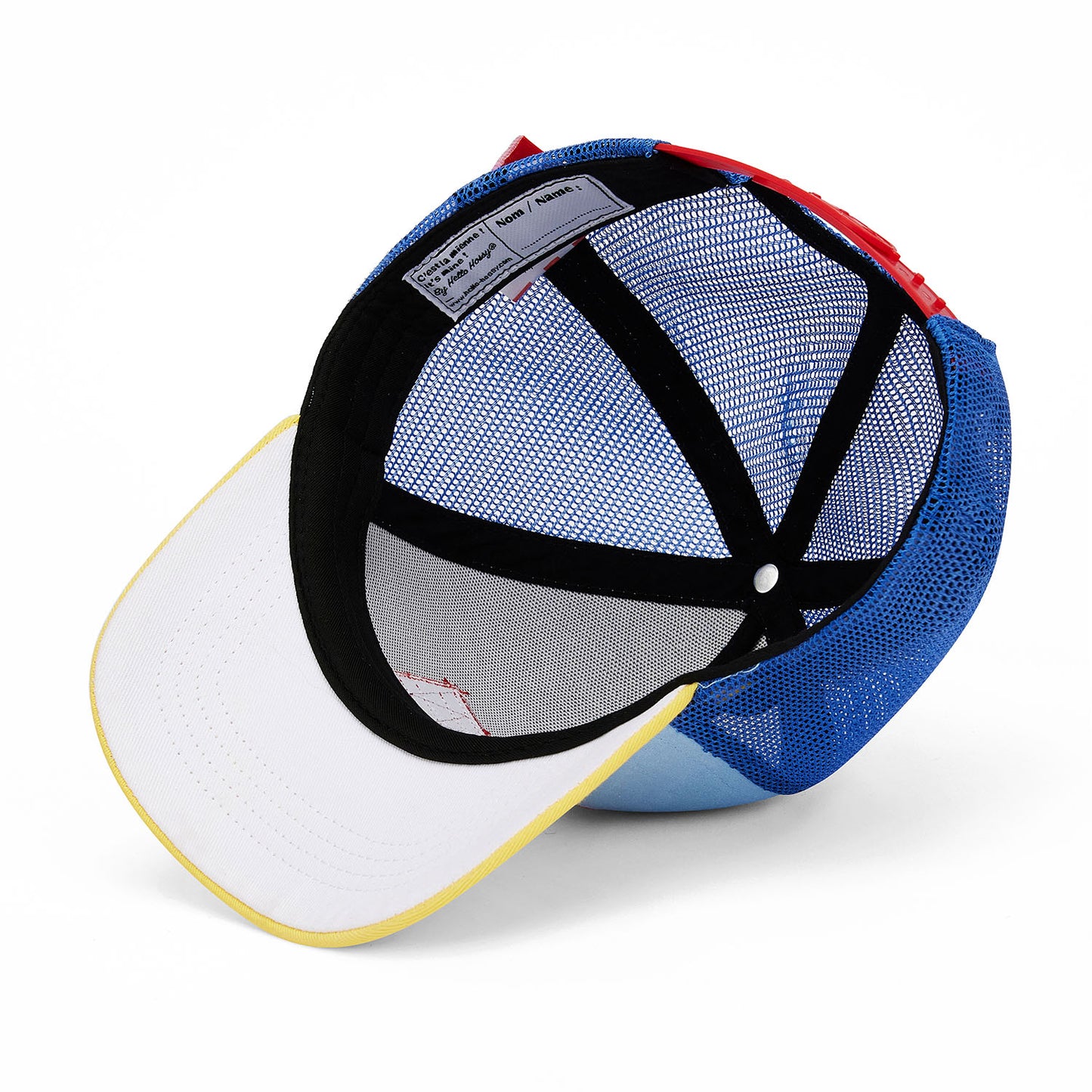 Casquette Enfants Mini Blue Lemon, style Trucker, éco-responsable, certifiée Oeko-Tex, dès 9 mois, Cool Kids Only !